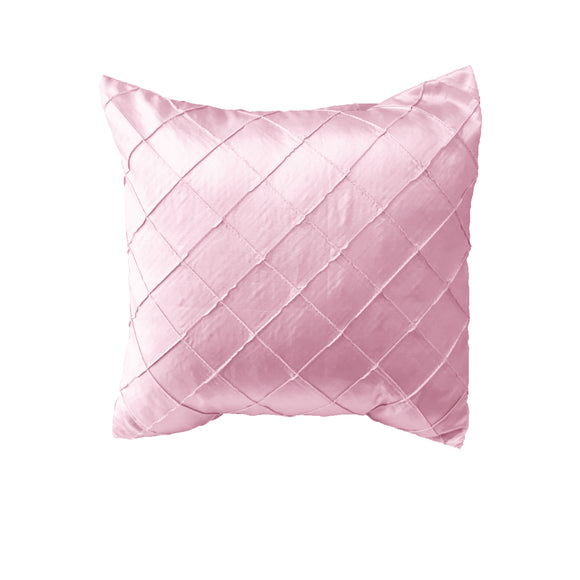 Pintuck Taffeta Decorative Throw Pillow/Sham Cushion Cover Blush