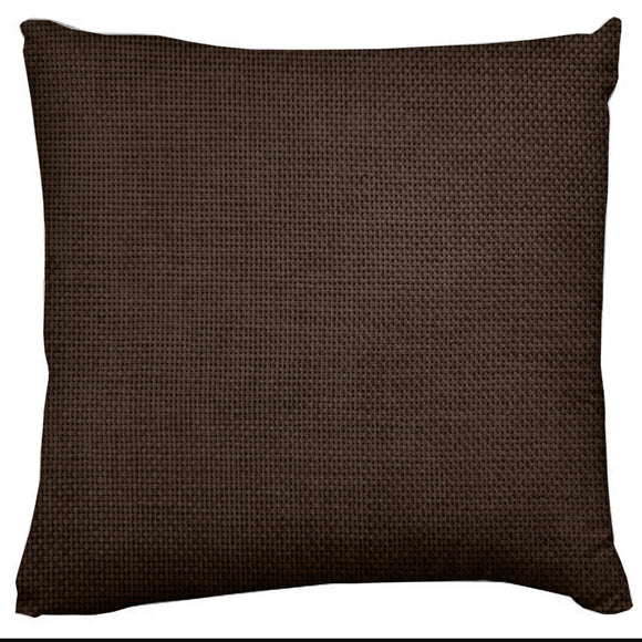Faux Burlap Woven Texture Throw Pillow/Sham Cushion Cover Brown