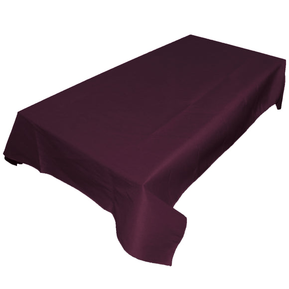 Faux Silk Dupioni Tablecloth Burgundy