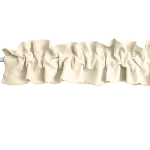 Solid Poplin Curtain Sleeve Topper Ivory