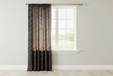 Cotton Curtain Fruits Print 58 Inch Wide Allover Cherries - Black