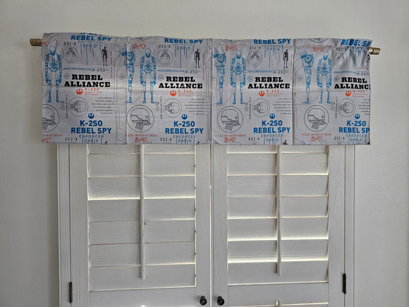 Closeout K-2SO Enforcer Droid Cotton Window Valance 42