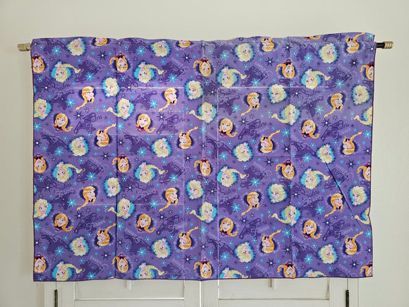 Closeout Frozen Sisters Forever Cotton Window Valance 42