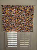 Closeout Emoji Cotton Window Curtain 42" wide / 36" tall ~ Only 1 Available