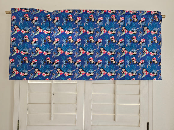 Closeout Lilo and Stitch Cotton Window Valance 42