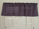 Closeout I Heart USA Cotton Window Valance 58" wide / 18" tall ~ Only 1 Available