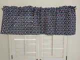 Closeout Fun Stars Cotton Window Valance 58" wide / 18" tall ~ Only 1 Available