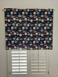 Closeout Super Bowl Cotton Window Valance 42" wide / 36" tall ~ Only 1 Available