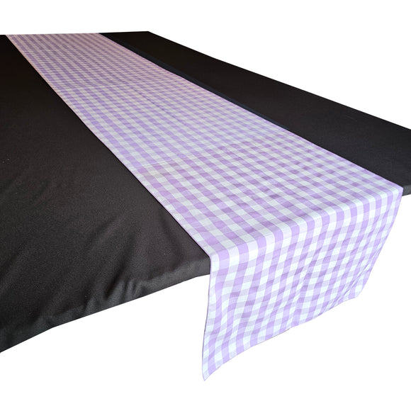 On Sale ~ Lavender Gingham Check Cotton Runner  ~ 23