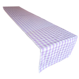 On Sale ~ Lavender Gingham Check Cotton Runner  ~ 23" Wide by 120"Long