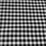 Poly-Cotton 1/8th Inch Small Gingham Checkered Print Fabric for Arts, Crafts, & Sewing