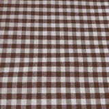 Poly-Cotton 1/8th Inch Small Gingham Checkered Print Fabric for Arts, Crafts, & Sewing