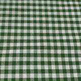 Poly-Cotton 1/8th Inch Small Gingham Checkered Print Fabric for Arts, Crafts, & Sewing