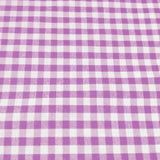 Poly-Cotton 1/8th Inch Small Gingham Checkered Print Fabric for Arts, Crafts, & Sewing