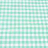 Poly-Cotton 1/8th Inch Small Gingham Checkered Print Fabric for Arts, Crafts, & Sewing