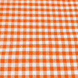 Poly-Cotton 1/8th Inch Small Gingham Checkered Print Fabric for Arts, Crafts, & Sewing