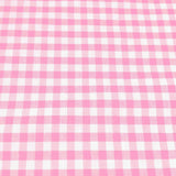 Poly-Cotton 1/8th Inch Small Gingham Checkered Print Fabric for Arts, Crafts, & Sewing