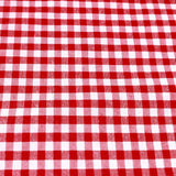 Poly-Cotton 1/8th Inch Small Gingham Checkered Print Fabric for Arts, Crafts, & Sewing