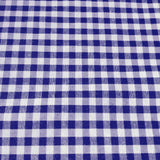Poly-Cotton 1/8th Inch Small Gingham Checkered Print Fabric for Arts, Crafts, & Sewing