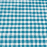 Poly-Cotton 1/8th Inch Small Gingham Checkered Print Fabric for Arts, Crafts, & Sewing