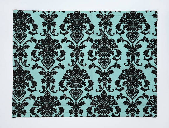 Poplin Damask Floral Dinner Table Placemats Holiday Home Decoration 13