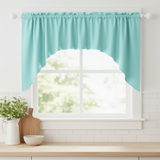 Poplin Solid Swag Window Valance 72" Wide / 36" Tall