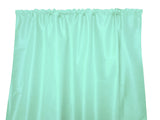 Faux Silk Solid Dupioni Window Curtain 56 Inch Wide - Aqua