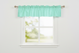 Faux Silk Dupioni Window Valance 56 Inch Wide - Aqua
