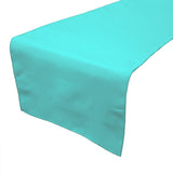 Poplin Table Runner Solid - Aqua