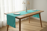 Poplin Table Runner Solid - Aqua