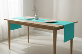 Poplin Table Runner Solid - Aqua