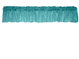 Crinkle Taffeta Window Valance 52" Wide - Aqua