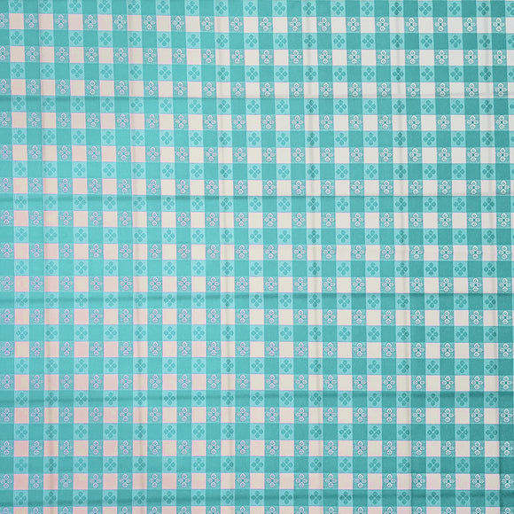 Printed Tavern Check on Poplin Fabric for Arts, Crafts, & Sewing 1 Yard (36