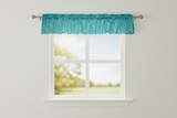 Crinkle Taffeta Window Valance 52" Wide - Aqua