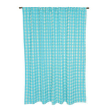 Poplin Tavern Gingham Check Print Polyester Window Curtain 58 Inch Wide