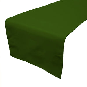 Poplin Table Runner Solid Army Green