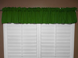 Solid Poplin Window Valance 58" Wide Army Green