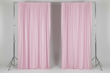 Solid Poplin Window Curtain or Photography Backdrop 58" Wide - Baby Pink