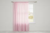 Solid Poplin Window Curtain or Photography Backdrop 58" Wide - Baby Pink