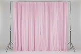 Solid Poplin Window Curtain or Photography Backdrop 58" Wide - Baby Pink