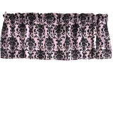 Floral Poplin Damask Window Valance 58" Wide