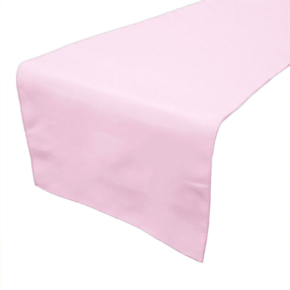 Poplin Table Runner Solid Baby Pink