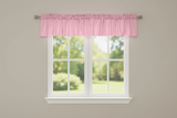 Solid Poplin Window Valance 58" Wide - Baby Pink