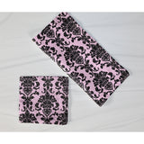 Poplin Damask Floral Napkins Dinner Table Decor 16" x 16" Hemmed (Pack of 6)