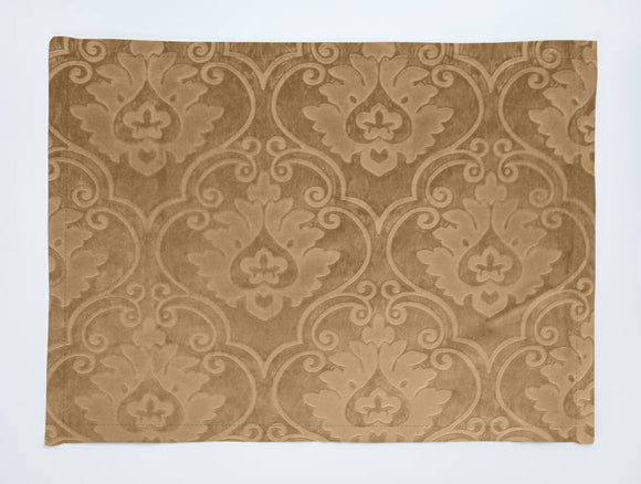 Velvet Embossed Victorian Damask Dinner Table Placemats Holiday Home Decoration 13