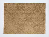 Velvet Embossed Victorian Damask Dinner Table Placemats Holiday Home Decoration 13" x 19" (Pack of 4)