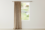 Velvet Embossed Damask Curtain Panel 54 Inch Wide