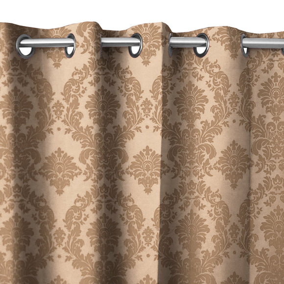 Grommet Blackout Curtain Taffeta Damask 56