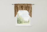 Velvet Embossed Victorian Damask Swag Window Valance 54" Wide / 36" Tall