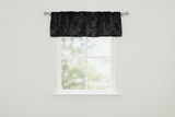 Velvet Embossed Damask Window Valance 54 Inch Wide